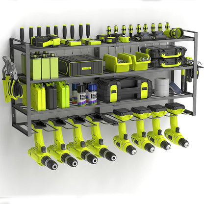 Heavy Duty Wall Mounted Power Tool Storage Rack