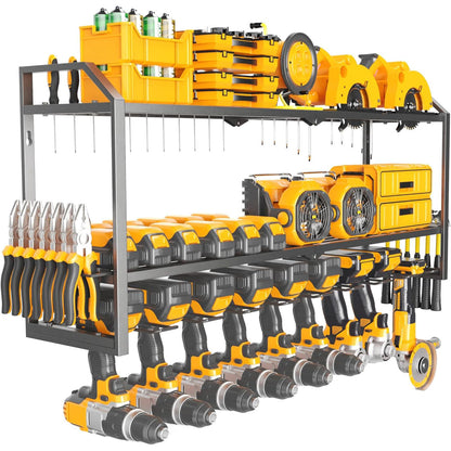 Heavy Duty Wall Mounted Power Tool Storage Rack