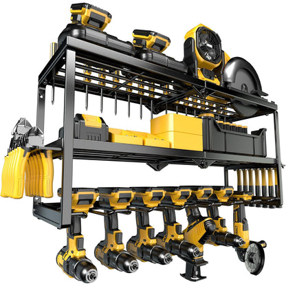 Heavy Duty Wall Mounted Power Tool Storage Rack