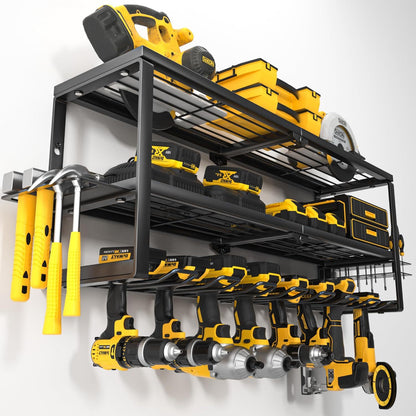 Heavy Duty Wall Mounted Power Tool Storage Rack