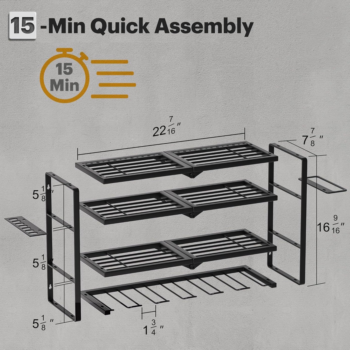 Heavy Duty Wall Mounted Power Tool Storage Rack