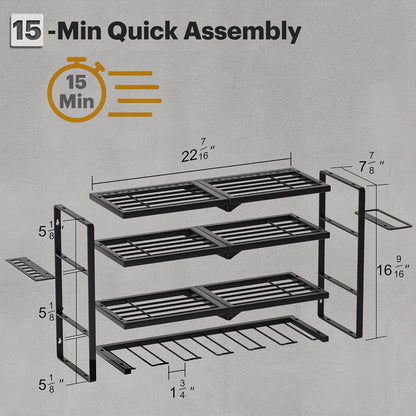Heavy Duty Wall Mounted Power Tool Storage Rack