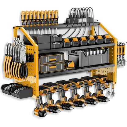 Heavy Duty Wall Mounted Power Tool Storage Rack