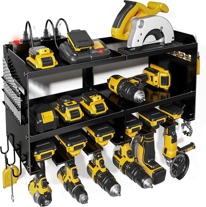 Heavy Duty Wall Mounted Power Tool Storage Rack