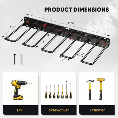 Heavy Duty Wall Mounted Power Tool Storage Rack