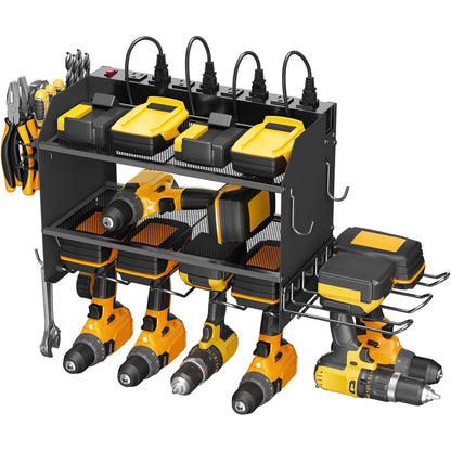 Heavy Duty Wall Mounted Power Tool Storage Rack
