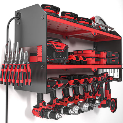 Heavy Duty Wall Mounted Power Tool Storage Rack