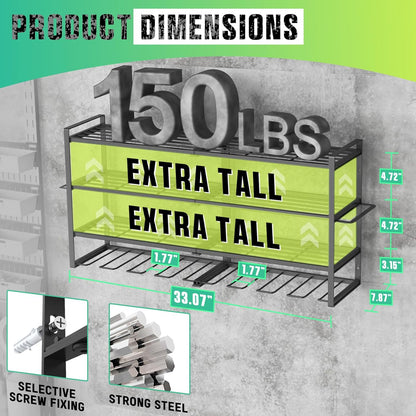 Heavy Duty Wall Mounted Power Tool Storage Rack