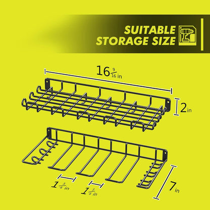 Heavy Duty Wall Mounted Power Tool Storage Rack